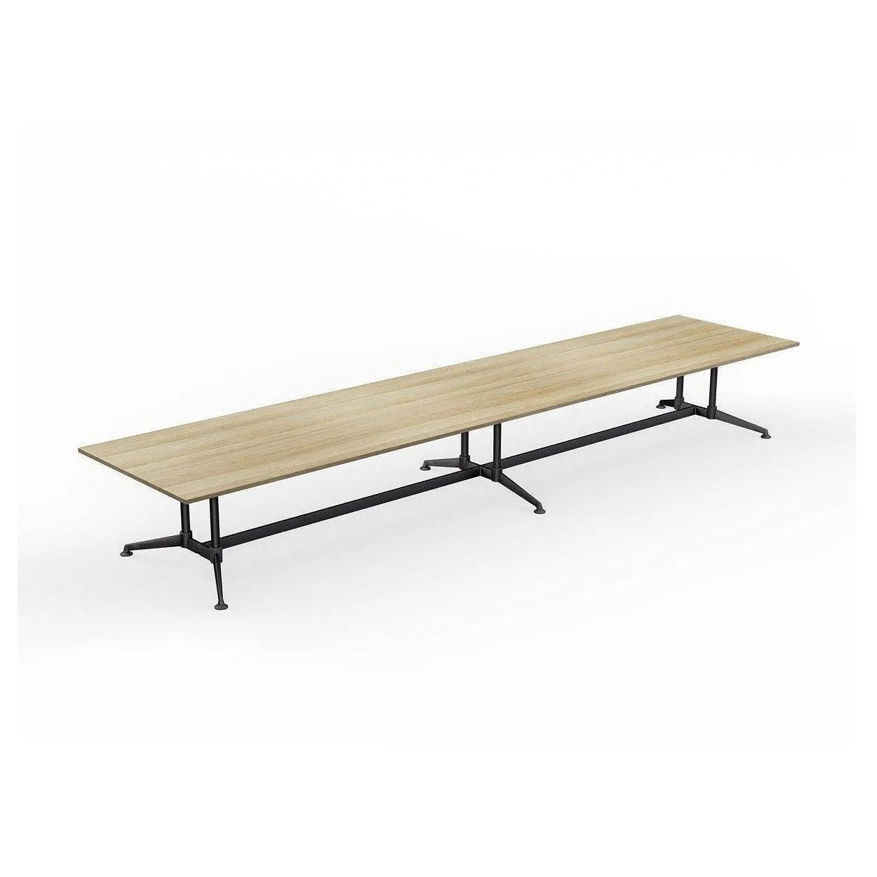 Modulus Boardroom Table with All Black Twin Post Legs - Image 14
