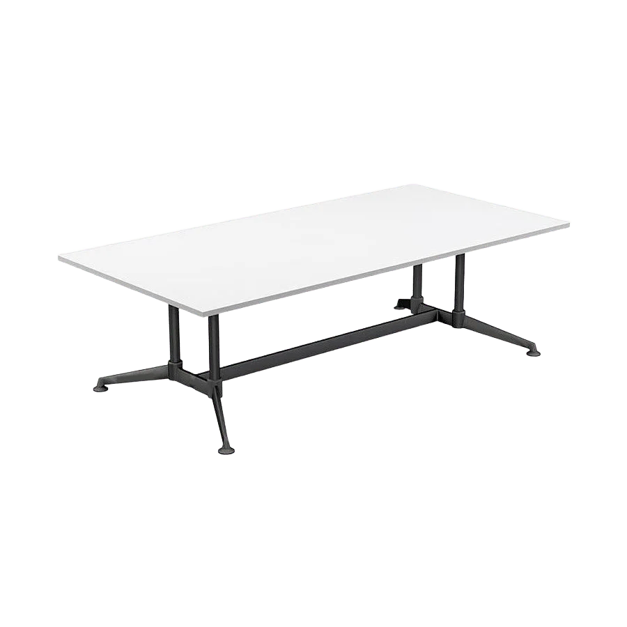 Modulus Boardroom Table with All Black Twin Post Legs - Image 5