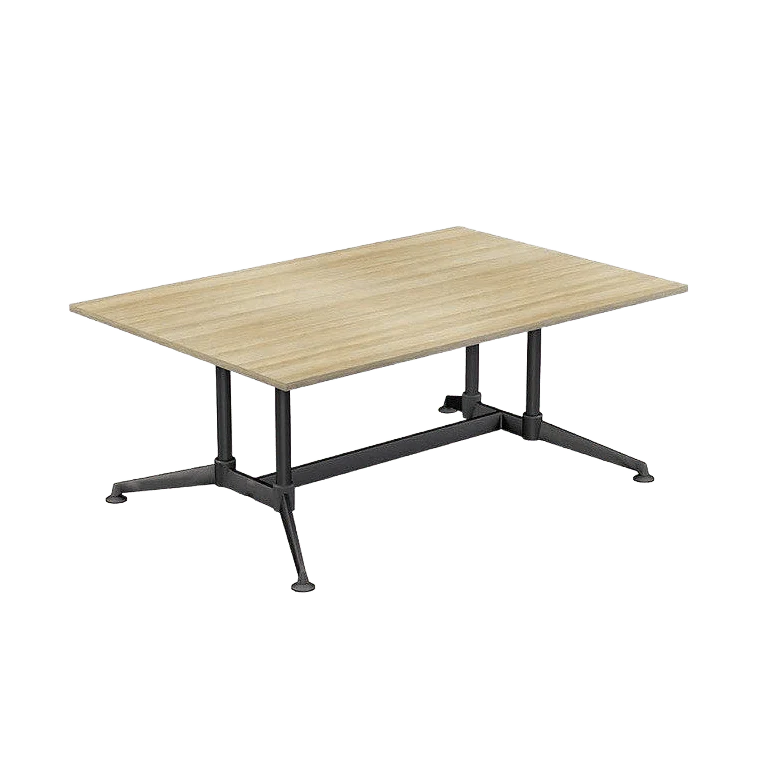 Modulus Boardroom Table with All Black Twin Post Legs - Image 6