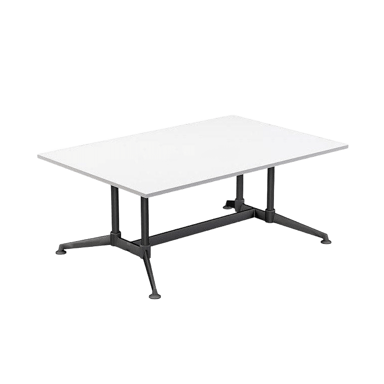 Modulus Boardroom Table with All Black Twin Post Legs - Image 9