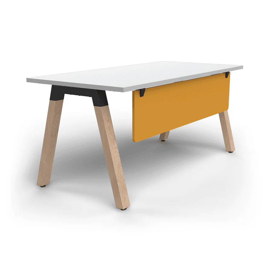 Plantation Single Office Desk with Modesty - Image 11