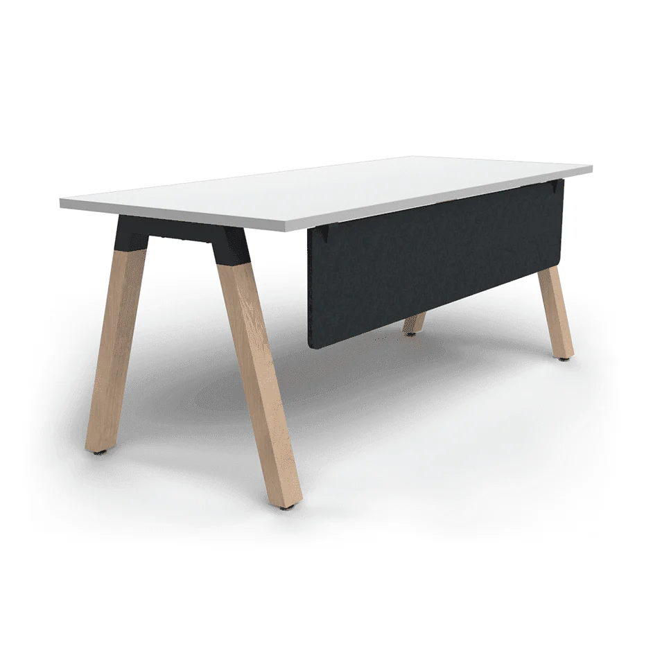 Plantation Single Office Desk with Modesty - Image 13