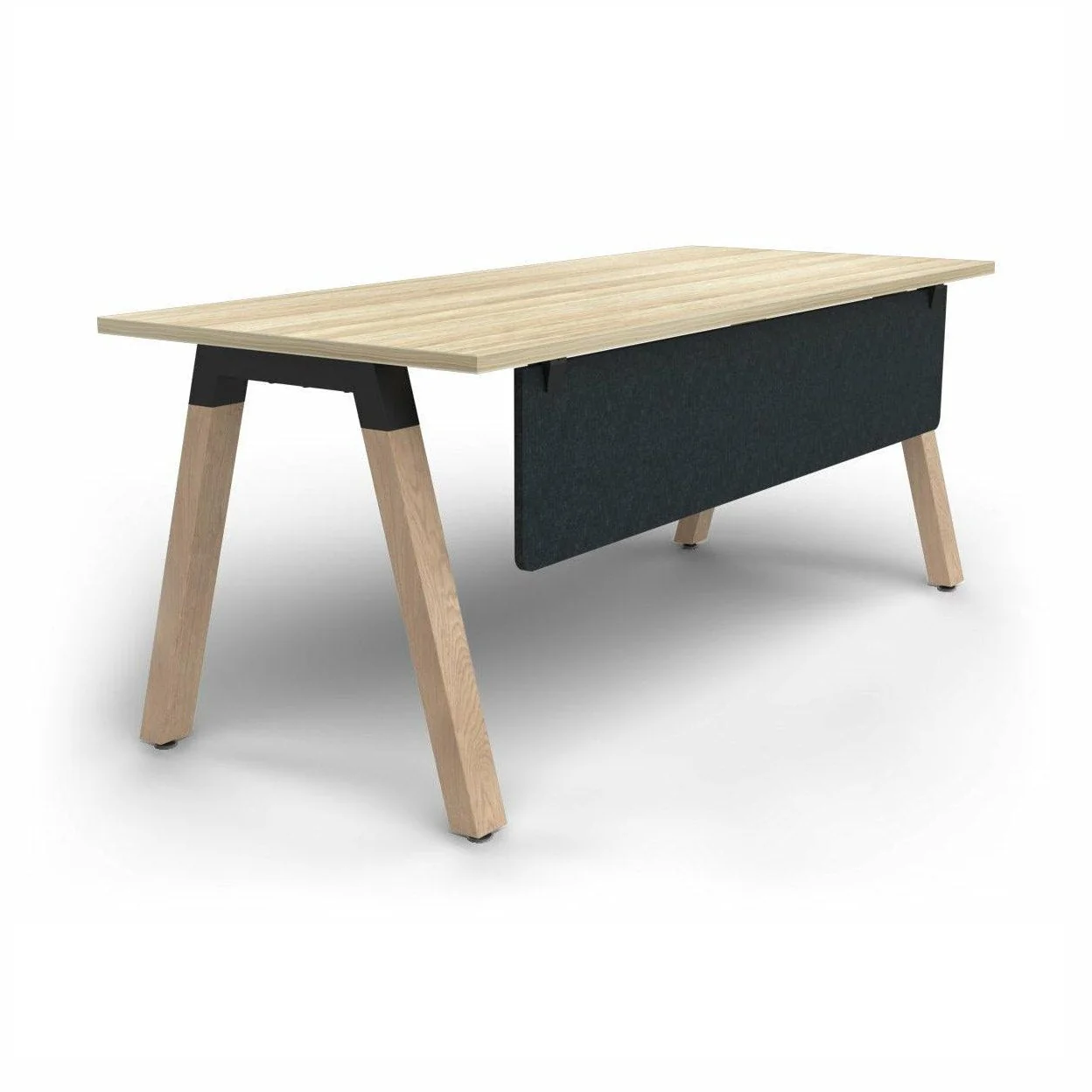 Plantation Single Office Desk with Modesty - Image 14