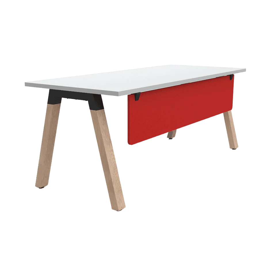 Plantation Single Office Desk with Modesty - Image 3