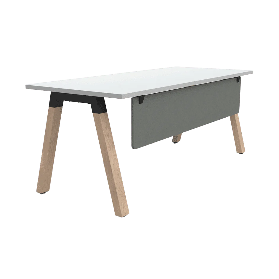 Plantation Single Office Desk with Modesty - Image 6