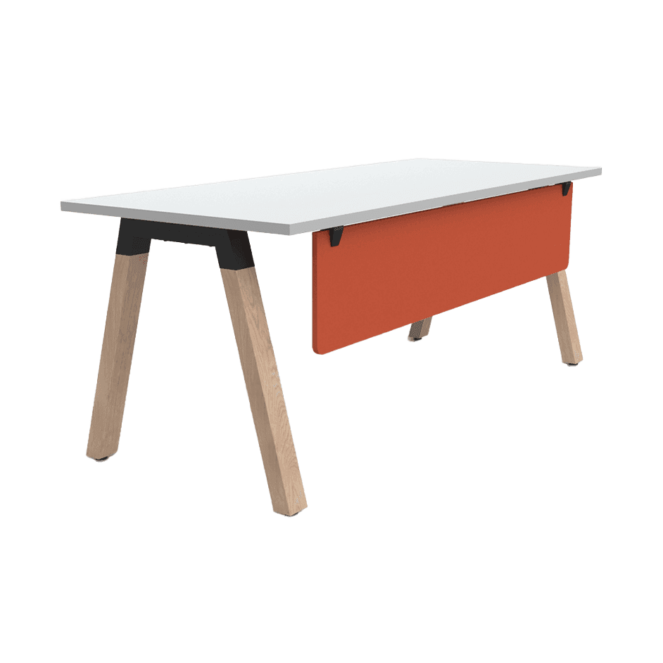 Plantation Single Office Desk with Modesty - Image 8