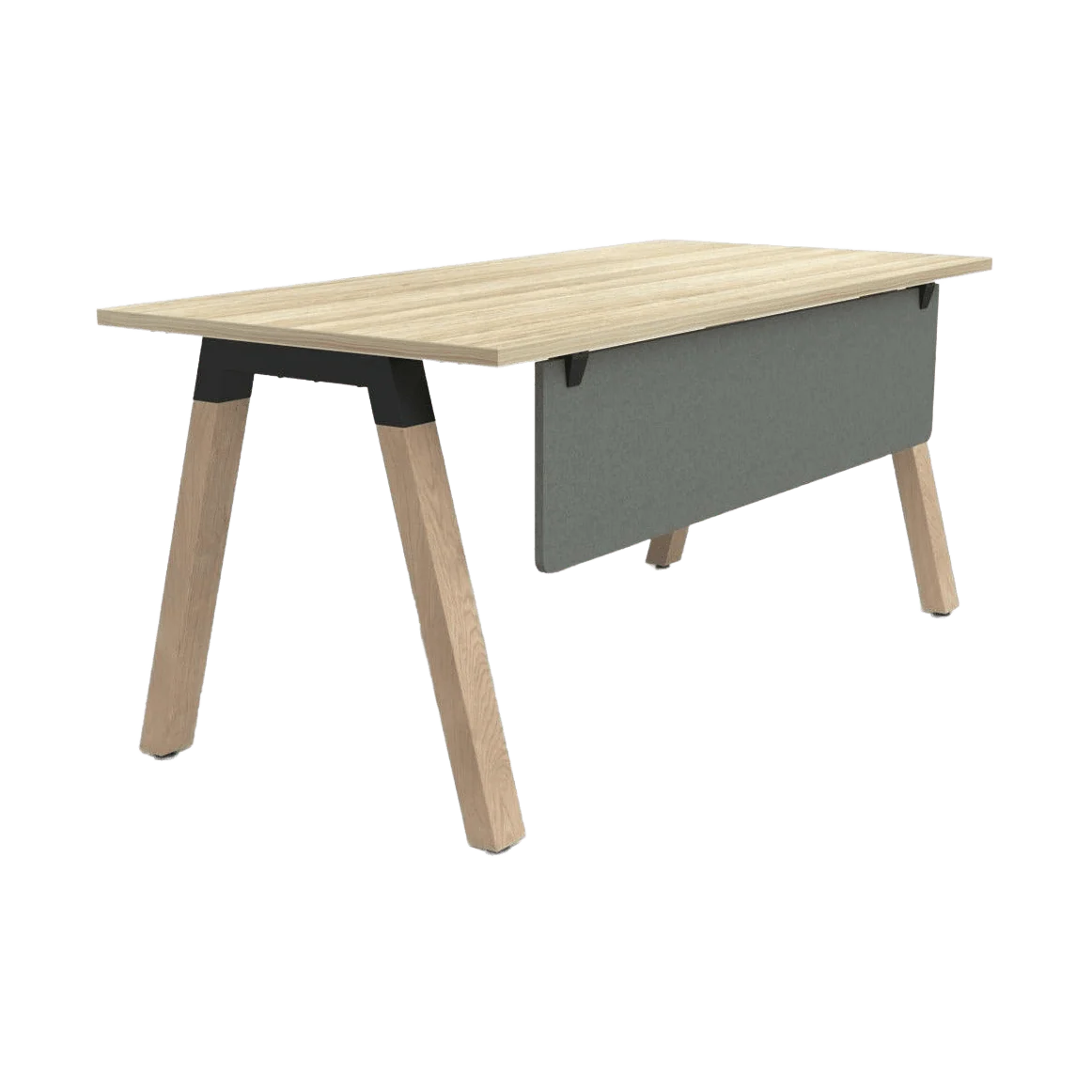 Plantation Single Office Desk with Modesty - Image 9