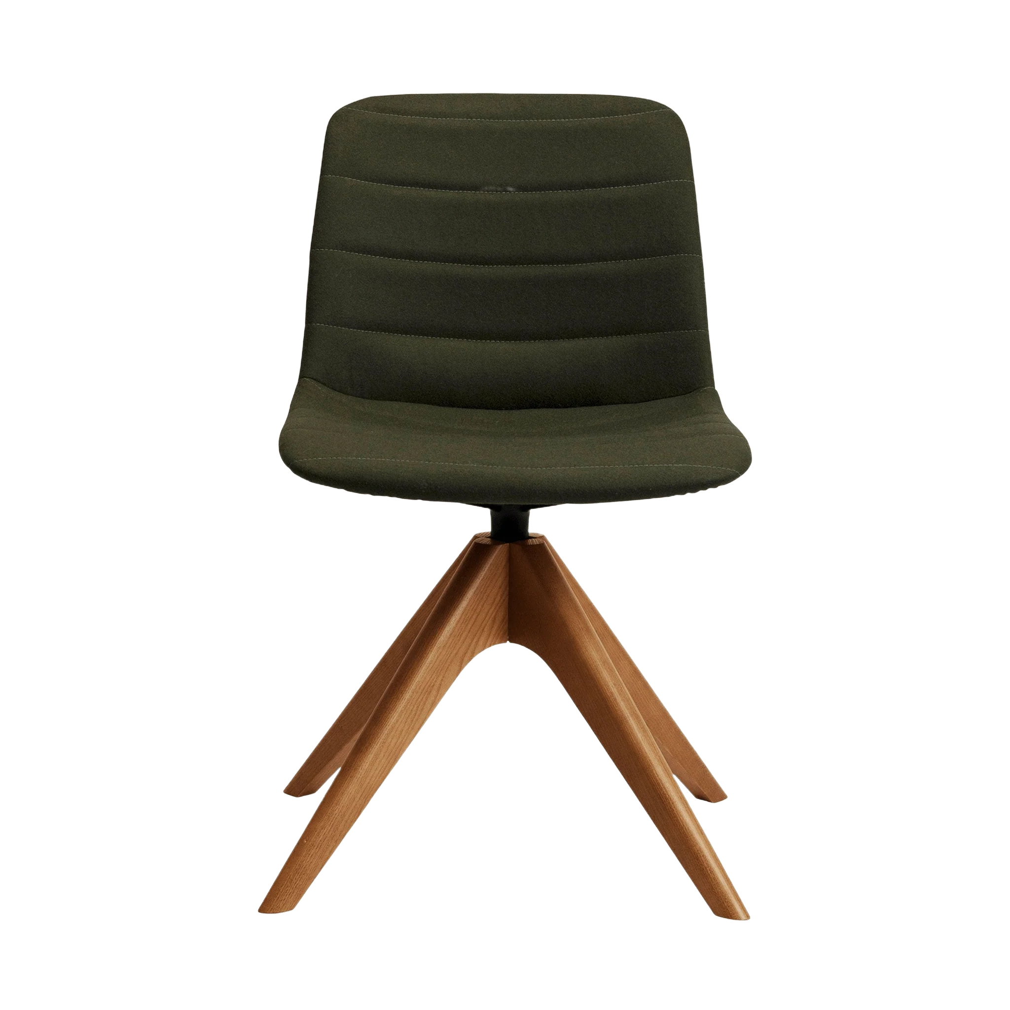Unica Timber Swivel Upholstered Chair - Image 4